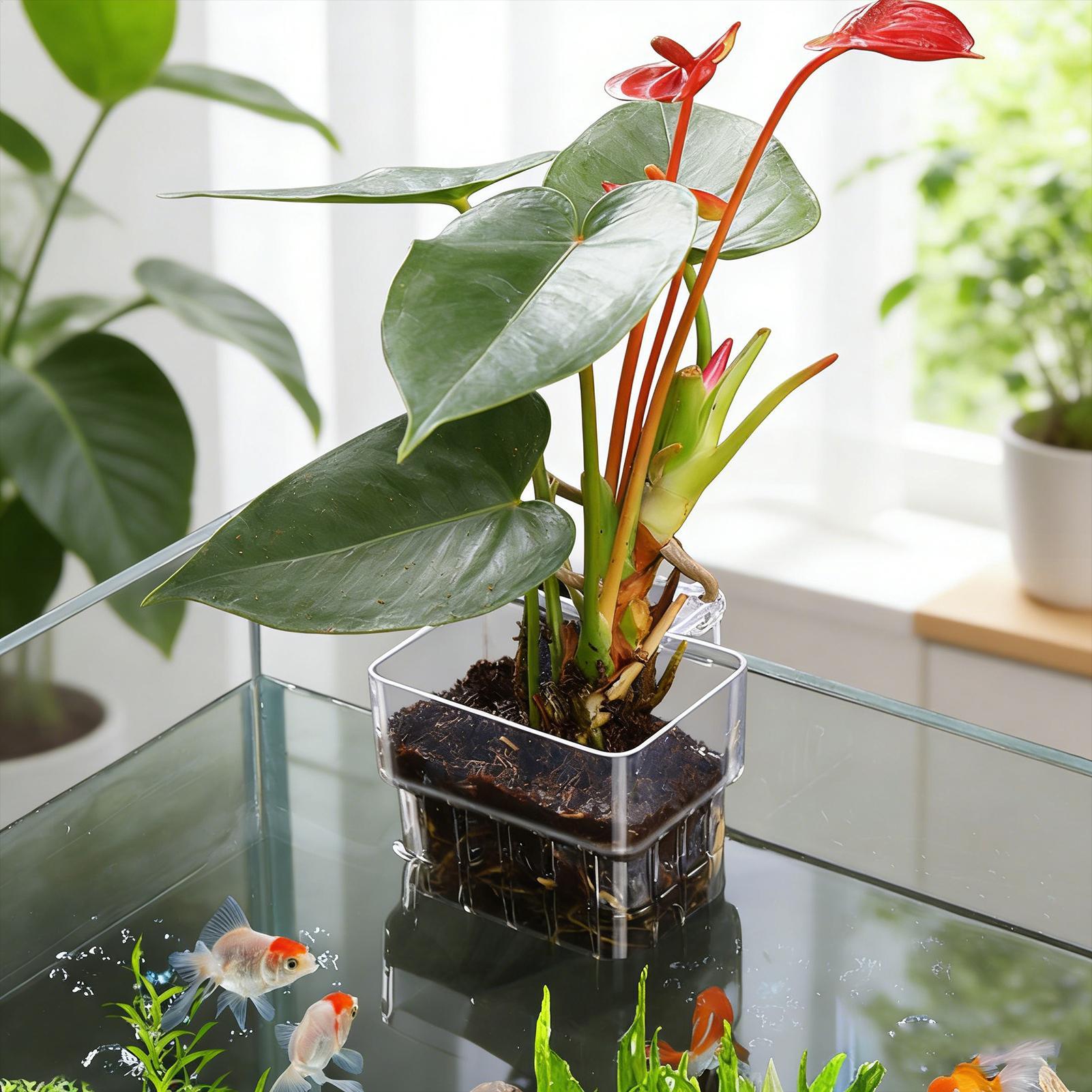 Transparent Hangable Aquarium  - Plant Aquarium Pot ulasan dan harga