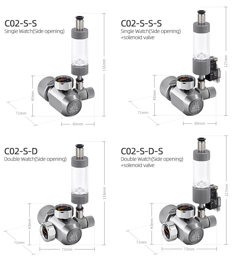 Week Aqua Aquarium Co2 Gas Reg - Aquarium Liquid Carbon ulasan dan harga