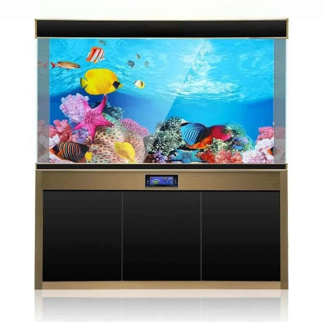 Background Aquarium 3D Sticker - Aquarium Plants Live ulasan dan harga