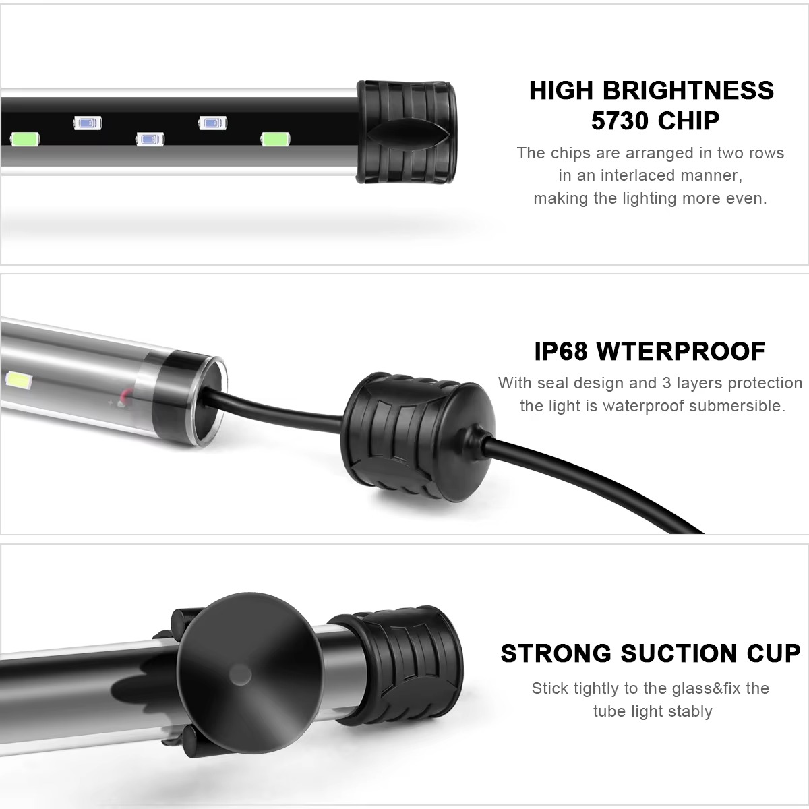 220V Strip Aquarium Light LED  - Aquarium Plant Substrate ulasan dan harga