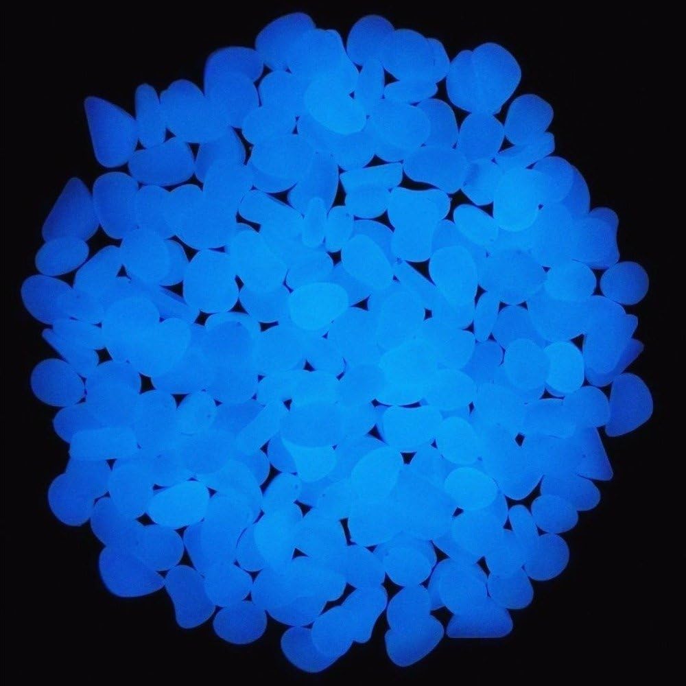 Fish Tank Rocks Glow Blue Pebb - Plant Aquarium Pot ulasan dan harga