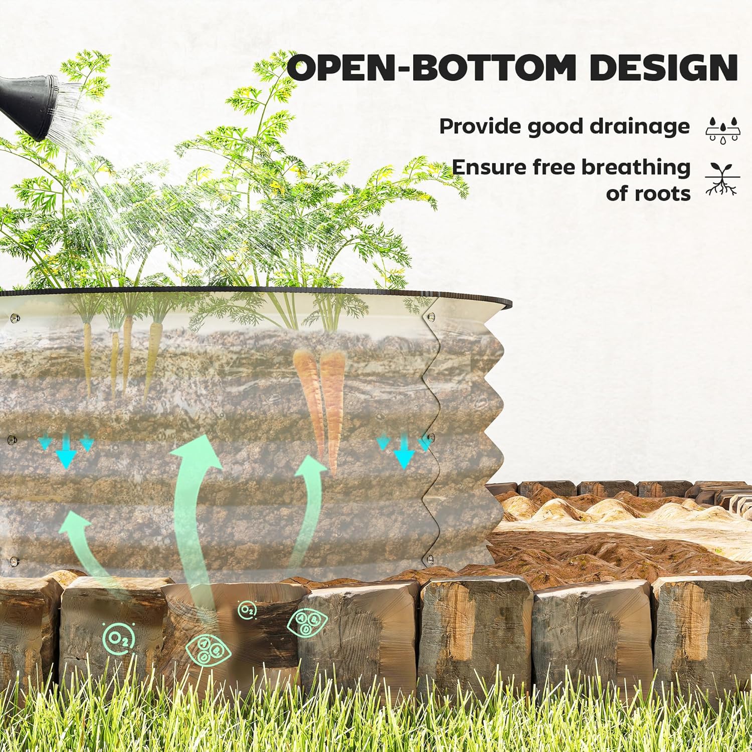 Galvanized Raised Garden Bed S - Planted Tank ulasan dan harga