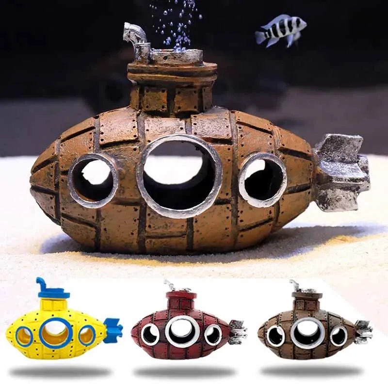 Resin Submarine Ornaments Aqua - Aquarium Plants Live ulasan dan harga
