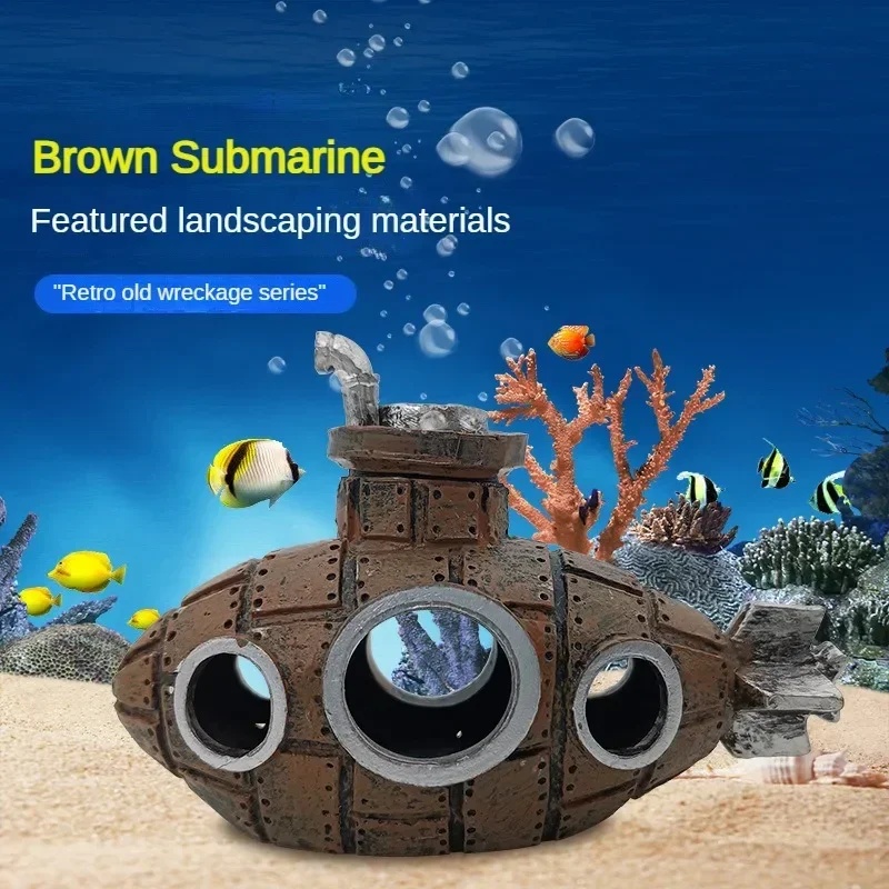 Resin Submarine Ornaments Aqua - Aquarium Plants Live ulasan dan harga