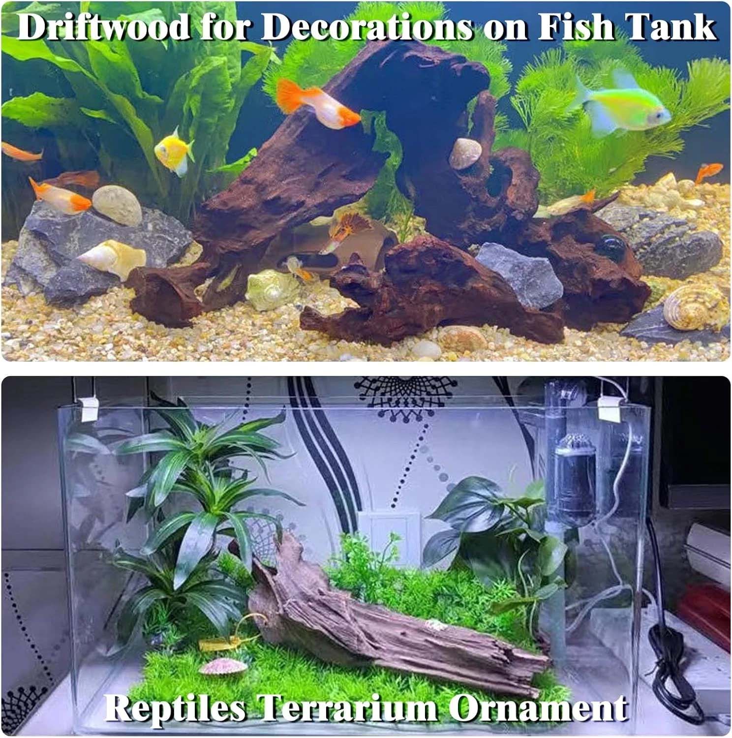 15-20CM 1Pc Natural Driftwood  - Aquarium Plant Substrate ulasan dan harga