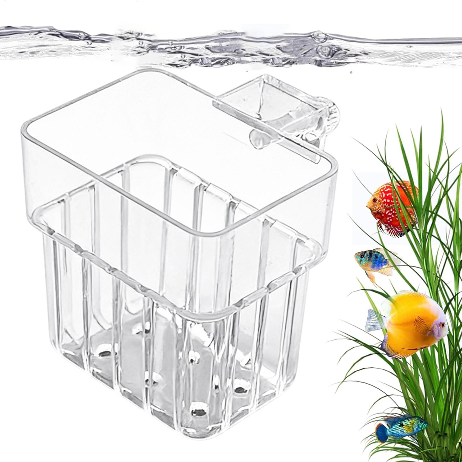 Aquarium Transparent Hanger Po - Plant Aquarium Pot ulasan dan harga