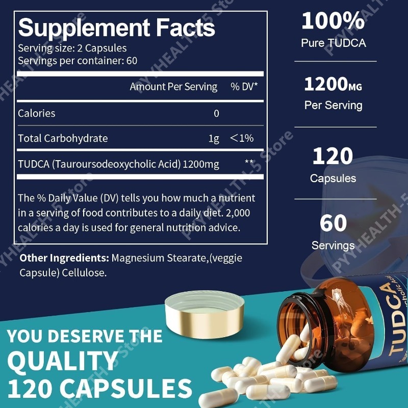 TUDCA Bile Salts, 120 Capsules - Planted Tank ulasan dan harga