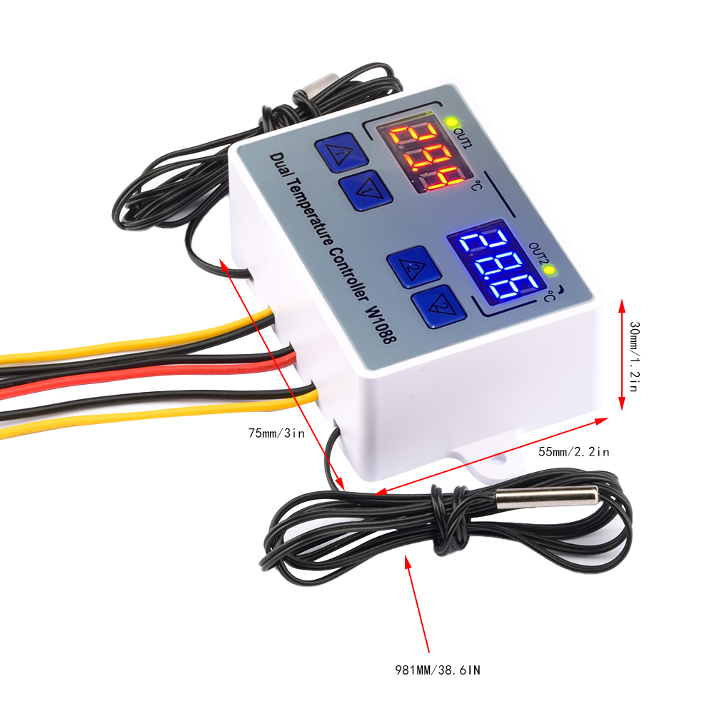 W1088 Dual LED Digital Tempera - Aquarium Plant Holder ulasan dan harga